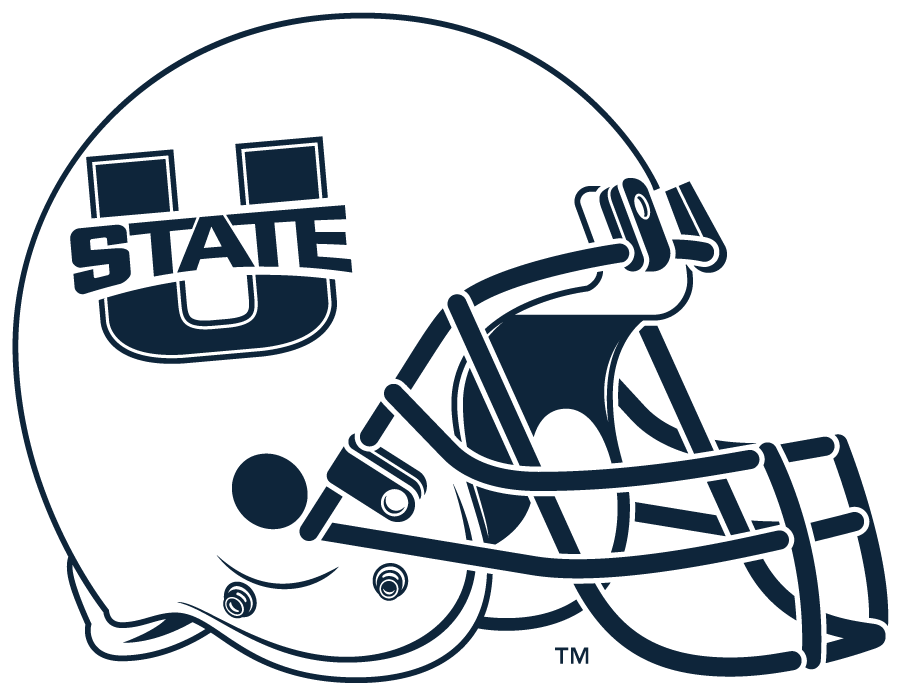 Utah State Aggies 2014-Pres Helmet Logo v2 iron on transfers for T-shirts